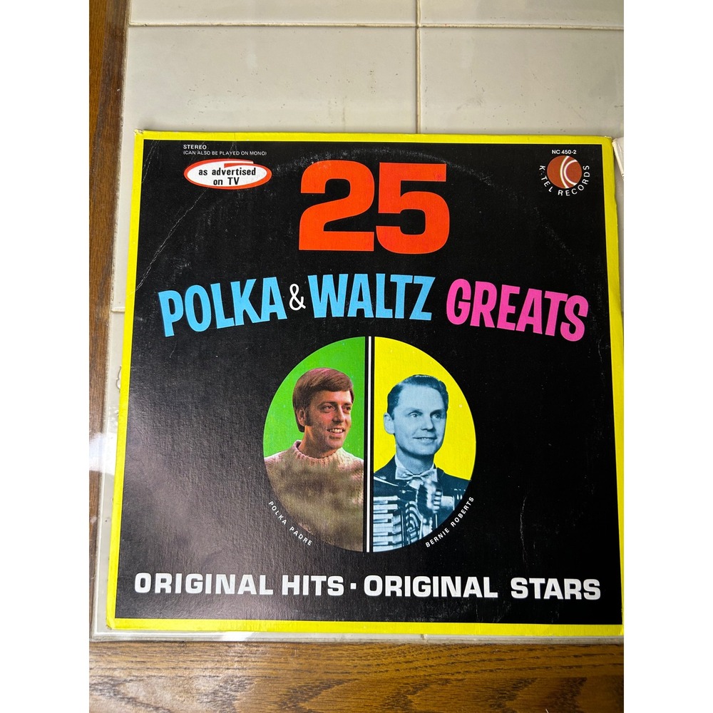 25 Polka &‎ Waltz Greats Original Hits Original Stars K-Tel Records Vinyl LP